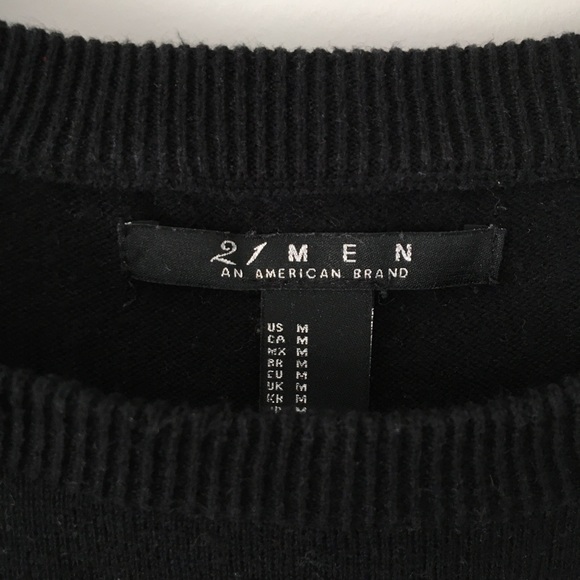 Forever 21 Men’s Black and White Striped Sweater - Picture 4 of 5